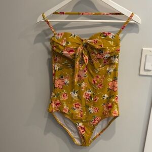 Simons Floral Mustard Swimsuit